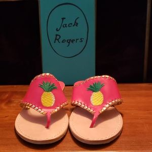 NWT Jack Rogers "Pineapple" Jacks Size 10